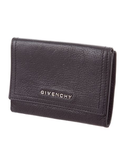 vintage givenchy wallet white & blue logo